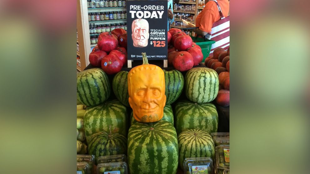 California farm owner Tony Dighera grows organic pumpkins that bear an uncanny resemblance to Frankenstein.