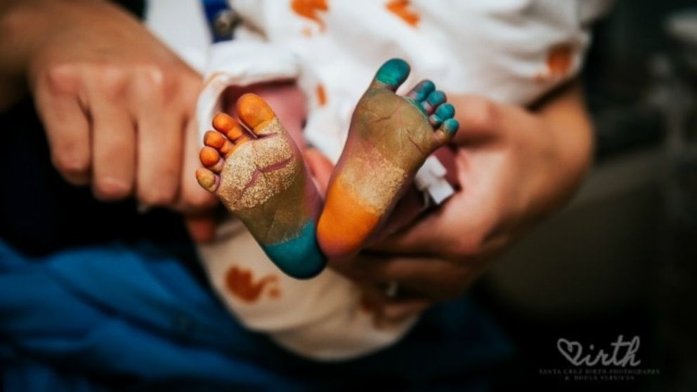 Mom Celebrates Birth Of Newborn Son With Rainbow Photo Shoot