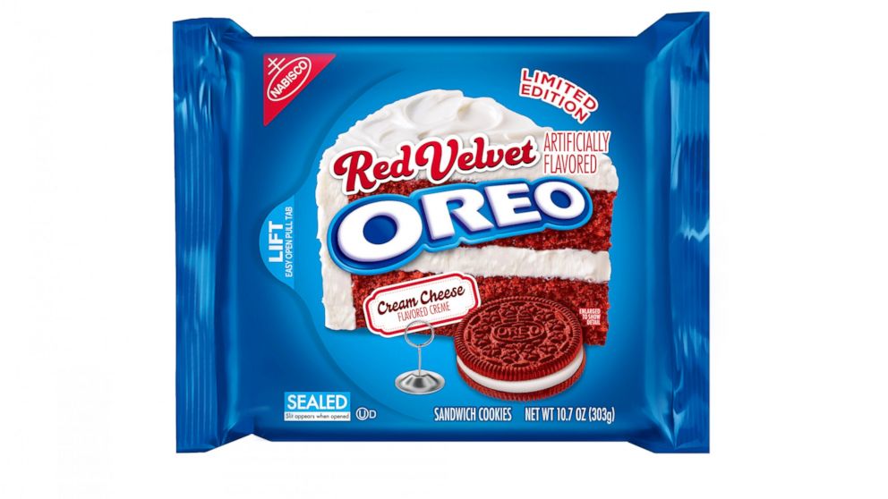 Oreos' new Red Velvet flavor.