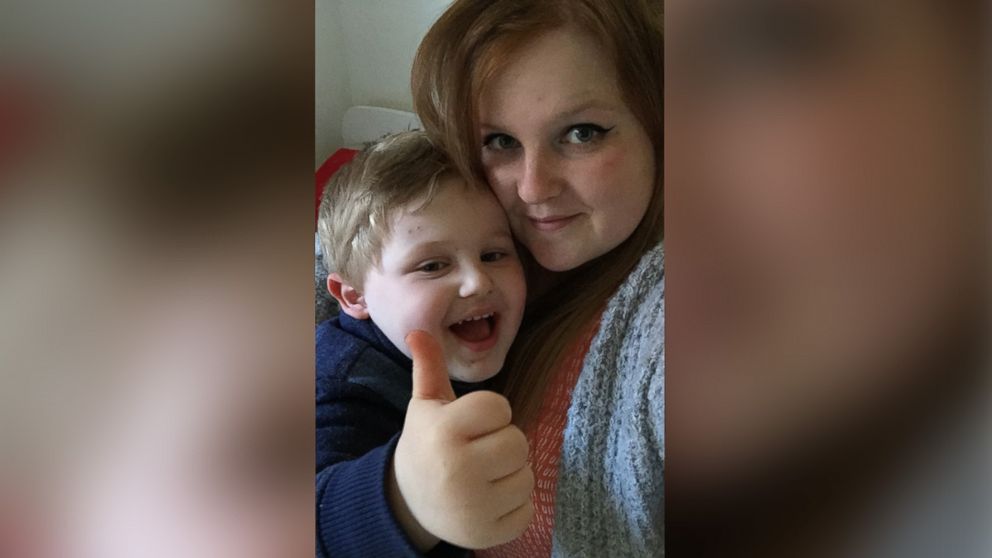 PHOTO: Rheann MacLaren pictured with her son Harry in an undated photo. 