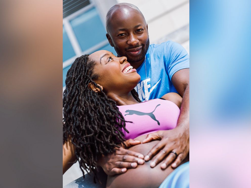 PHOTO: Sam and Kristina Sesay of Maryland are set to welcome a baby on June 18, 2016.