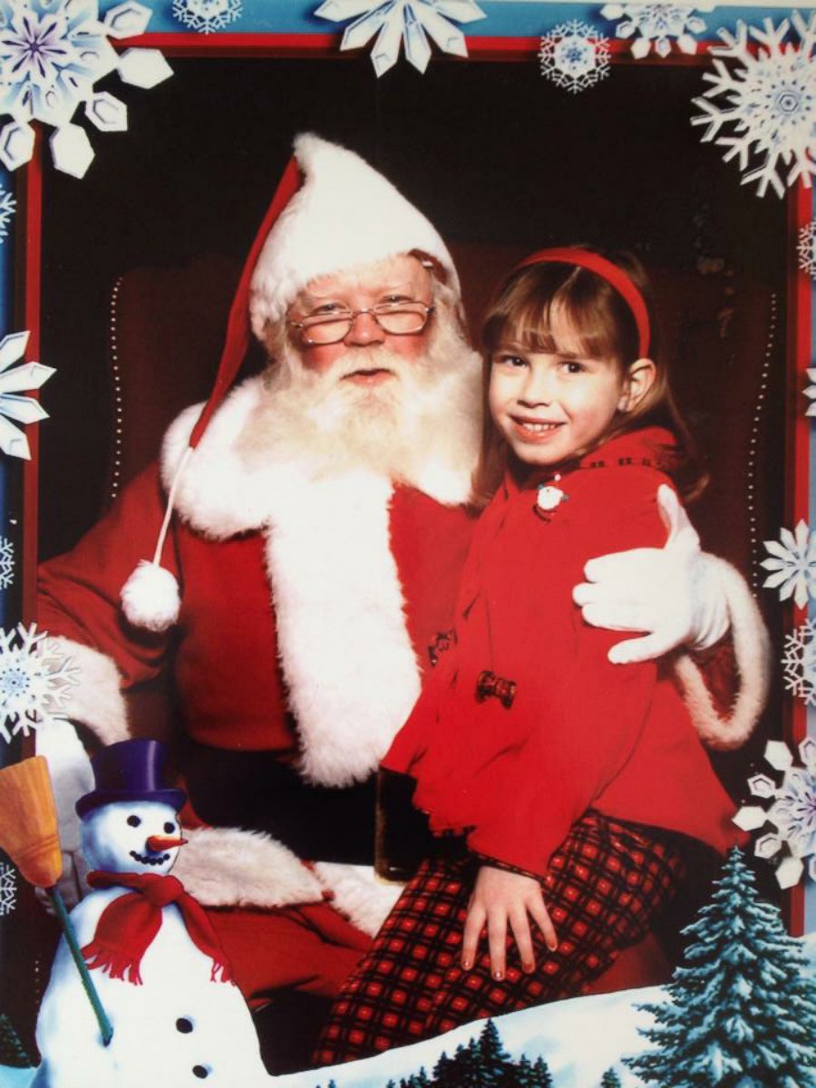 PHOTO: Doig photographed with Santa Claus at age 6 at ShoppingTown Mall in Syracuse, New York.