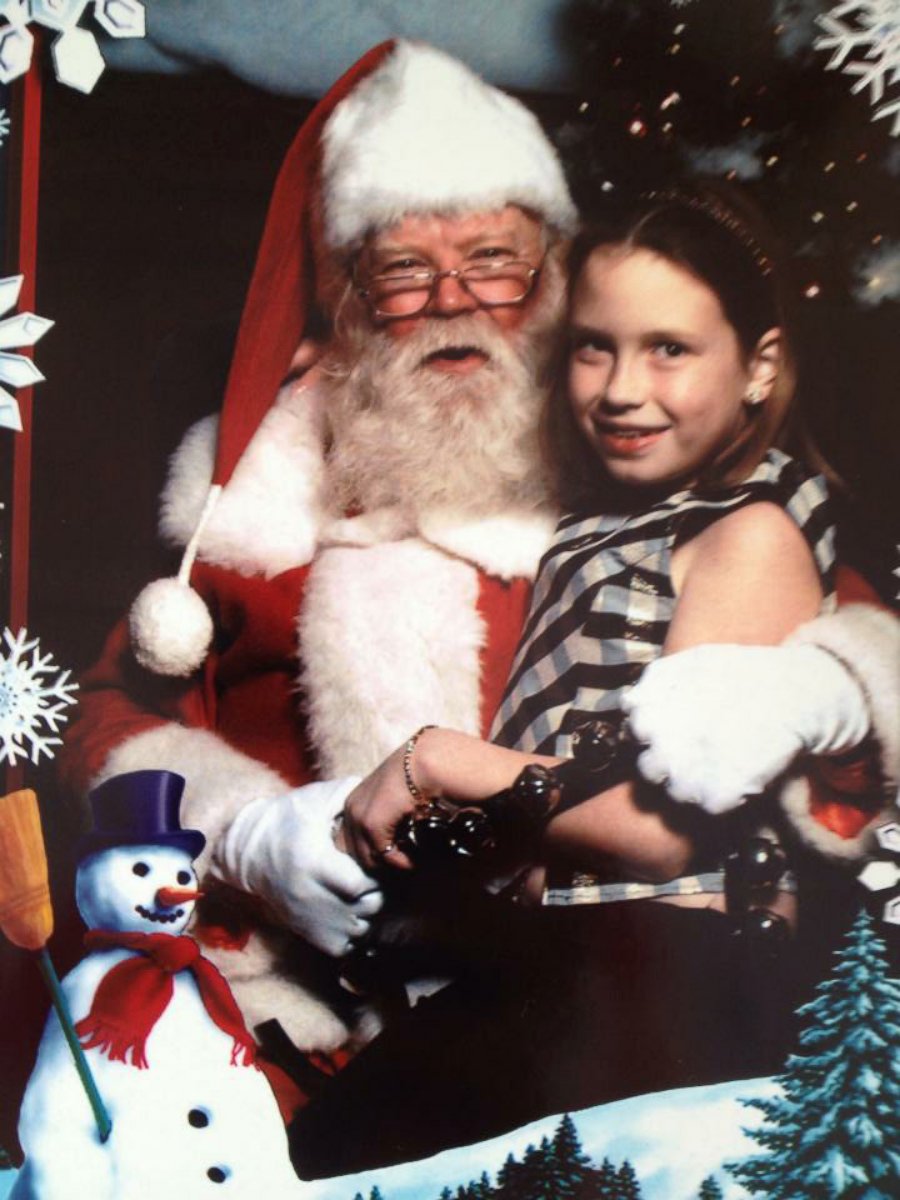PHOTO: Doig photographed with Santa Claus at age 8 at ShoppingTown Mall in Syracuse, New York.
