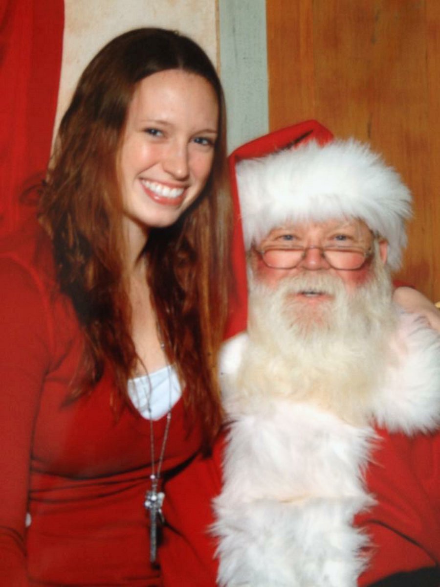PHOTO: Doig with Santa Claus at age 15 a Destiny USA shopping center in Syracuse, New York.