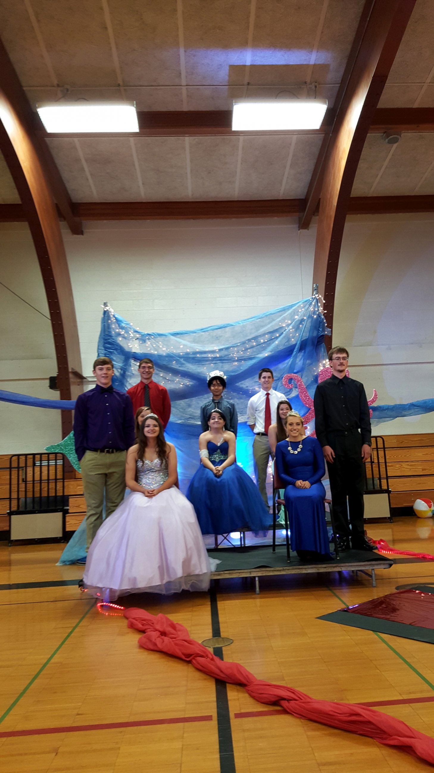 PHOTO: The prom court also came to Olivia Pelley's second prom so she could have her coronation as prom queen.