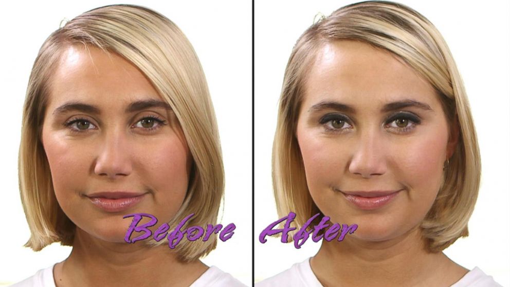 A before and after look at Bobbi Brown's smoky eye.