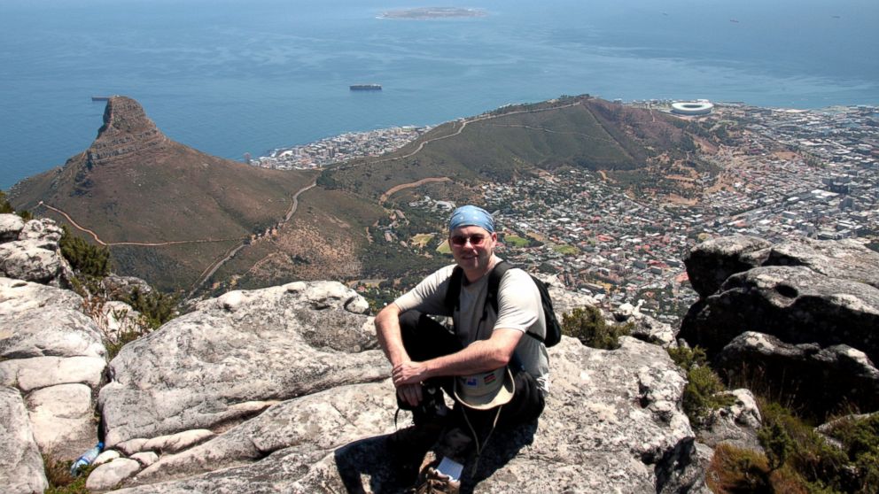 Hiking up Table Mountain, Cape Town, South Africa