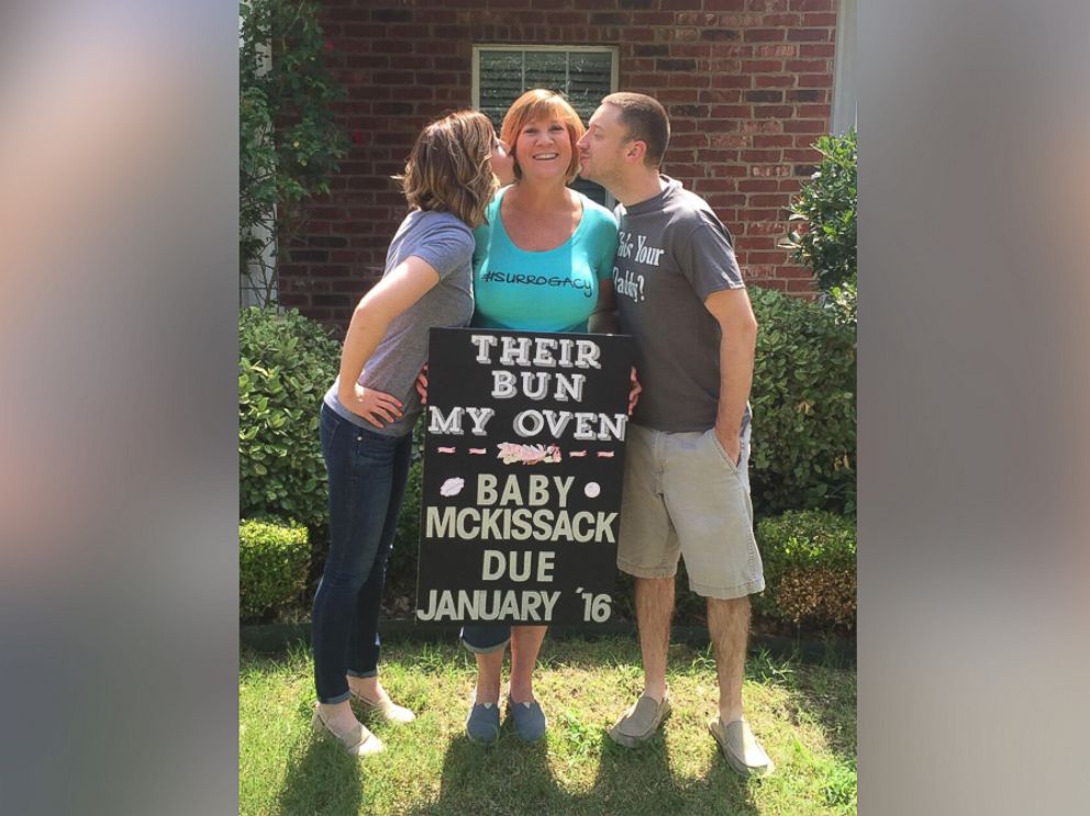 PHOTO: Tracey Thompson, 53, acted as a surrogate for her 28-year-old daughter, Kelley McKissack, who struggled with infertility.
