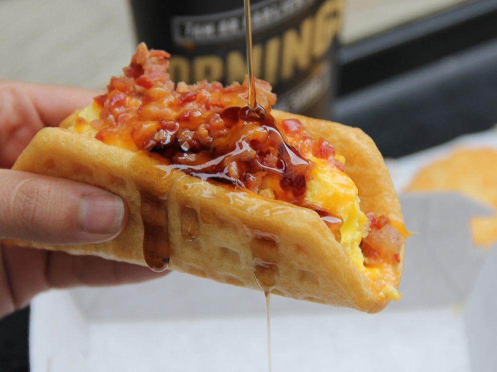 PHOTO: Taco Bell's new waffle taco.