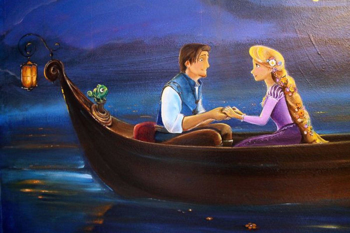 PHOTO: Jennifer Treece, of Michigan, painted a mural inspired by the Disney film "Tangled" on her 8-year-old daughter's wall. 