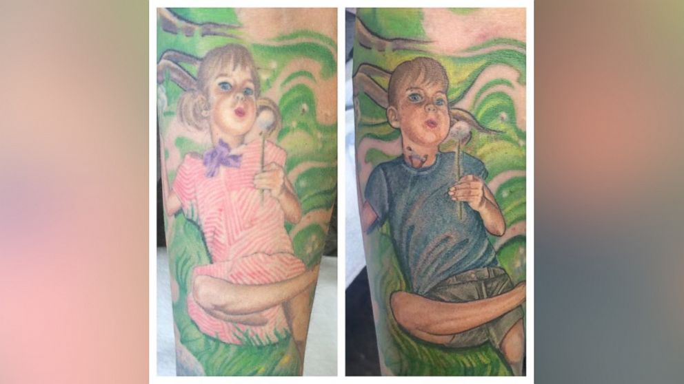 Tattoo artist Steve Peace updated a tattoo on his wife, Lindsay Peace, to reflect the identity of their transgender son, Ace. 