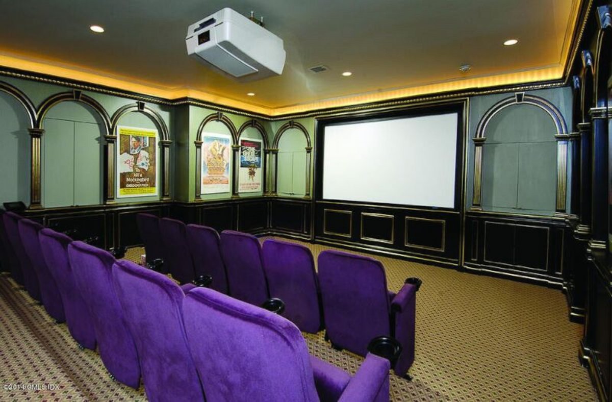 PHOTO: A home theater is one of the many amenities at Donald Trump's former Connecticut mansion.