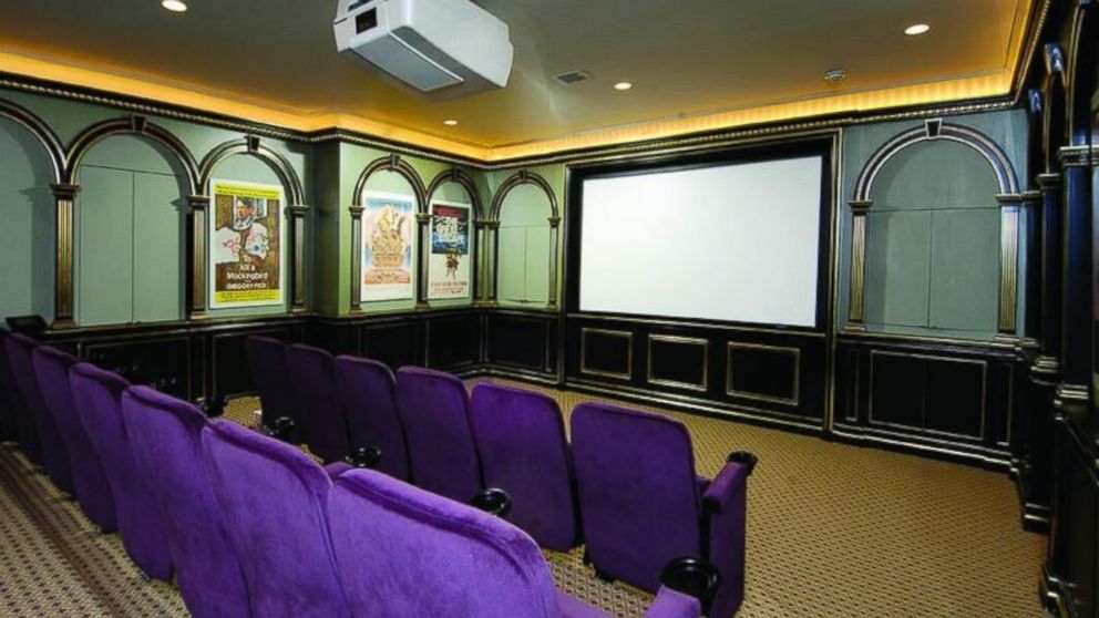 PHOTO: A home theater is one of the many amenities at Donald Trump's former Connecticut mansion.