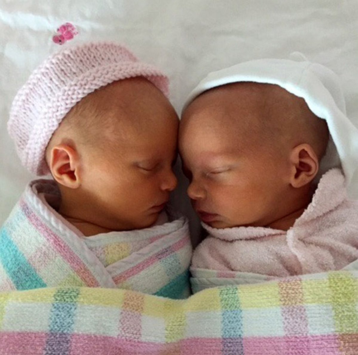 PHOTO: Simone Burstow of Brisbane, Australia, gave birth to her second set of identical triplets Sept. 4. The twins, Evie and Georgia, join brothers Harrison and Oliver, both 4, who were born May 15, 2012.