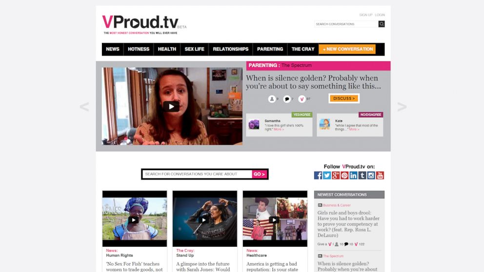 PHOTO: VProud.tv is a new social platform for women