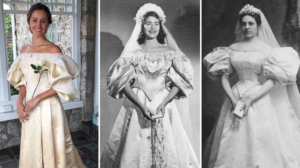 Pennsylvania woman was 11th person in her family to wear 120-year-old wedding dress.