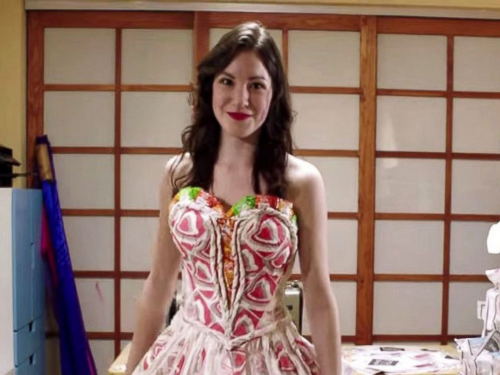 PHOTO: Olivia Mears appeared in a Taco Bell commercial in the dress she designed.