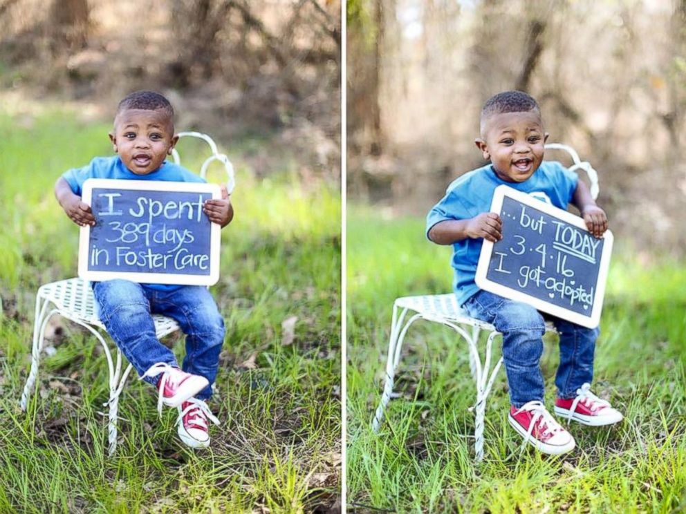 PHOTO: Elijah, 17 months, was adopted on March 4, immediately after his three older siblings.