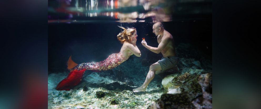 PHOTO: Eric Martinez and Cammy Rynae Cuoco celebrated their engagement with a whimsical mermaid-themed photo shoot by Del Sol Photography.