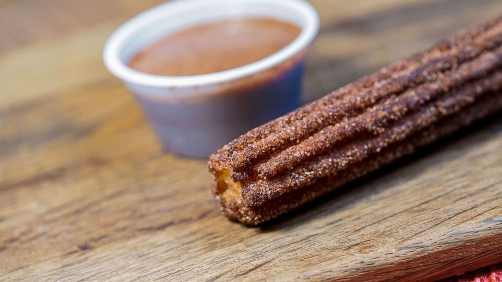 PHOTO: Favorite Pixar pals and stories are inspiring delicious treats, such as this cocoa churro in Frontierland at Disneyland park. 
