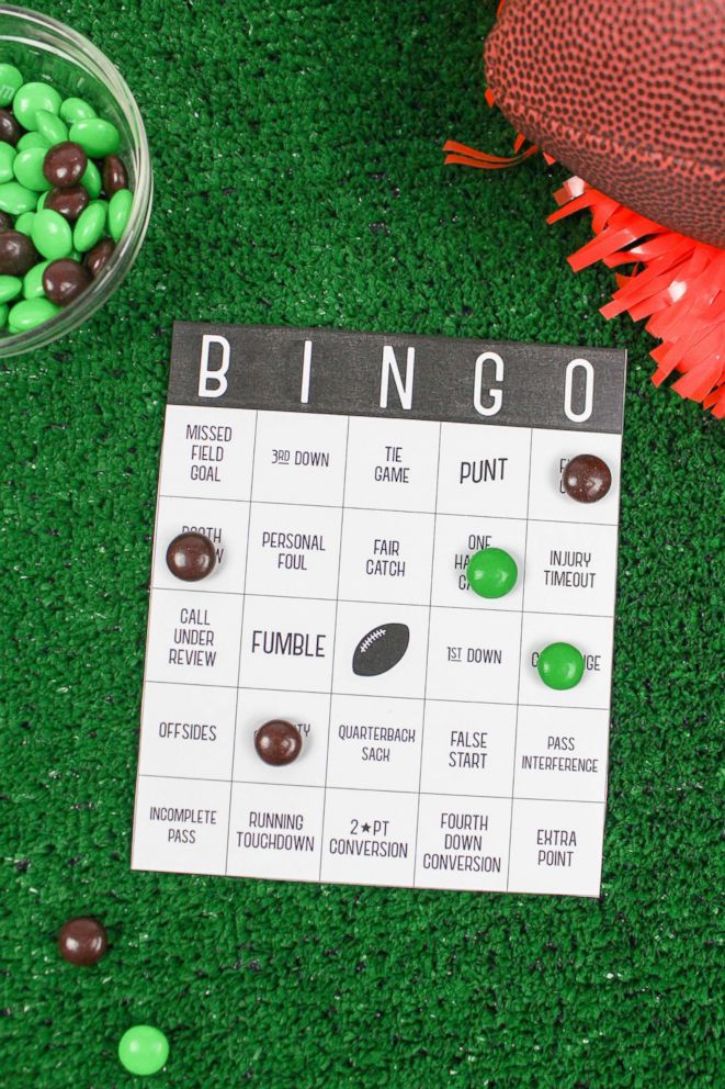 PHOTO: Make the game even more fun with a friendly game of Bingo. These printable bingo boards are from The Let's Mingle Blog.