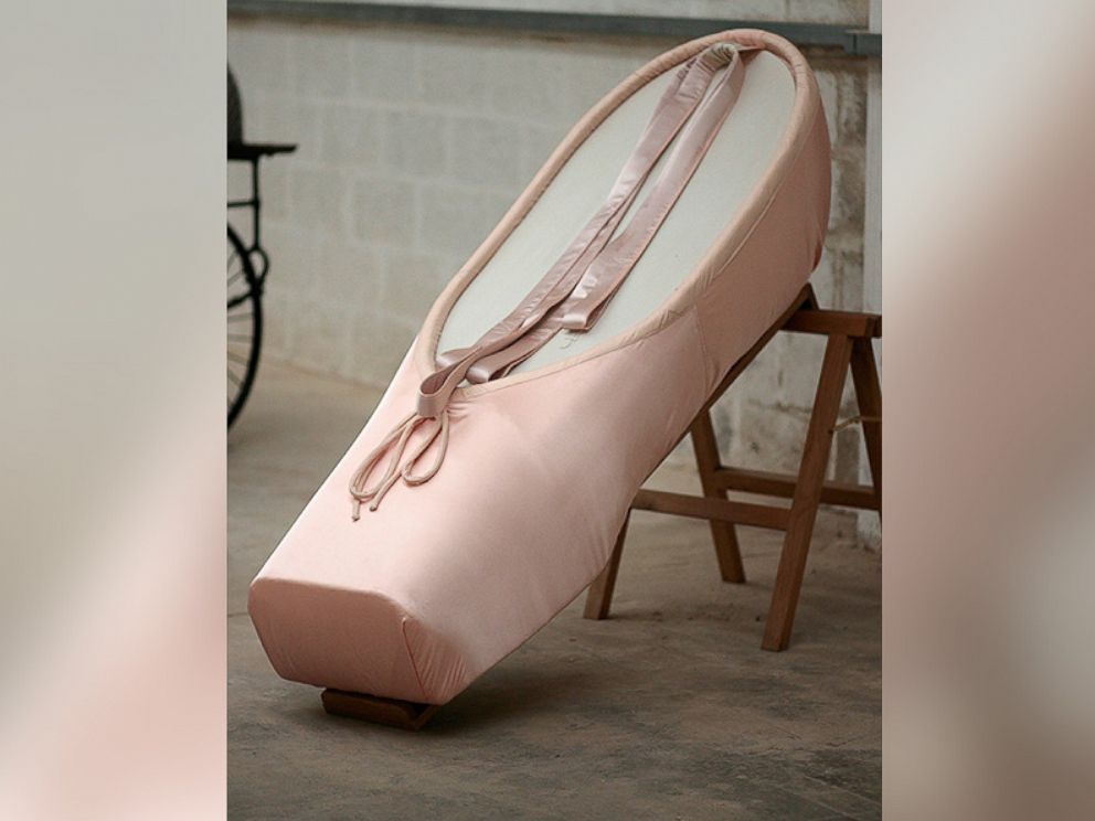 PHOTO: In this undated file photo, a ballet shoe-shaped coffin, designed by Crazy Coffins, in Leicestershire, England, is pictured.