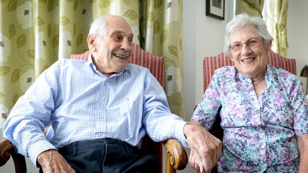 George Kirby and Doreen Luckie pictured at their home in Eastbourn, Sussex, April 24, 2015.