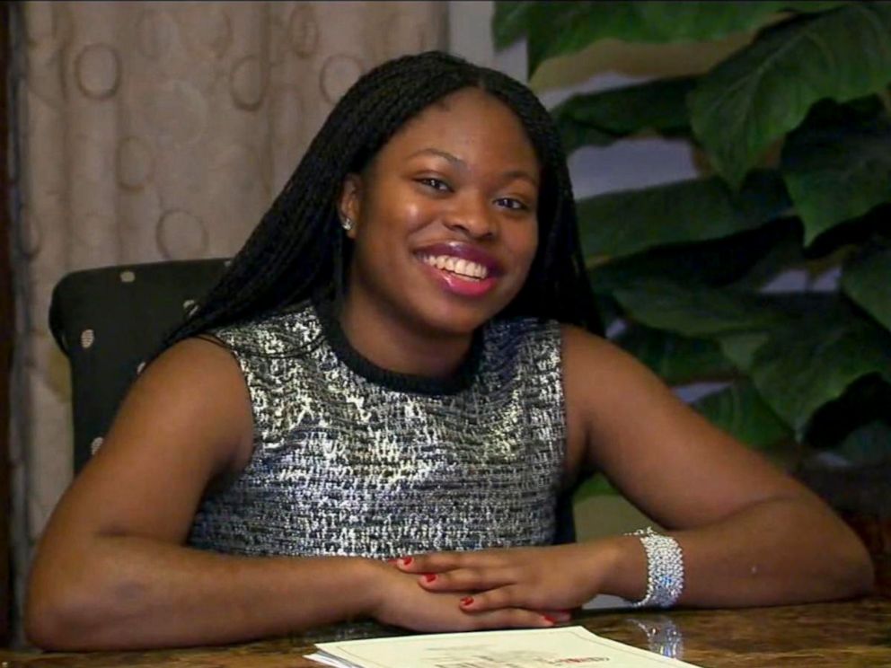 PHOTO: Ifeoma White-Thorpe, 17, a senior at Morris Hills High School in Rockaway, New Jersey, got into all eight of the most prestigious schools in the United States.