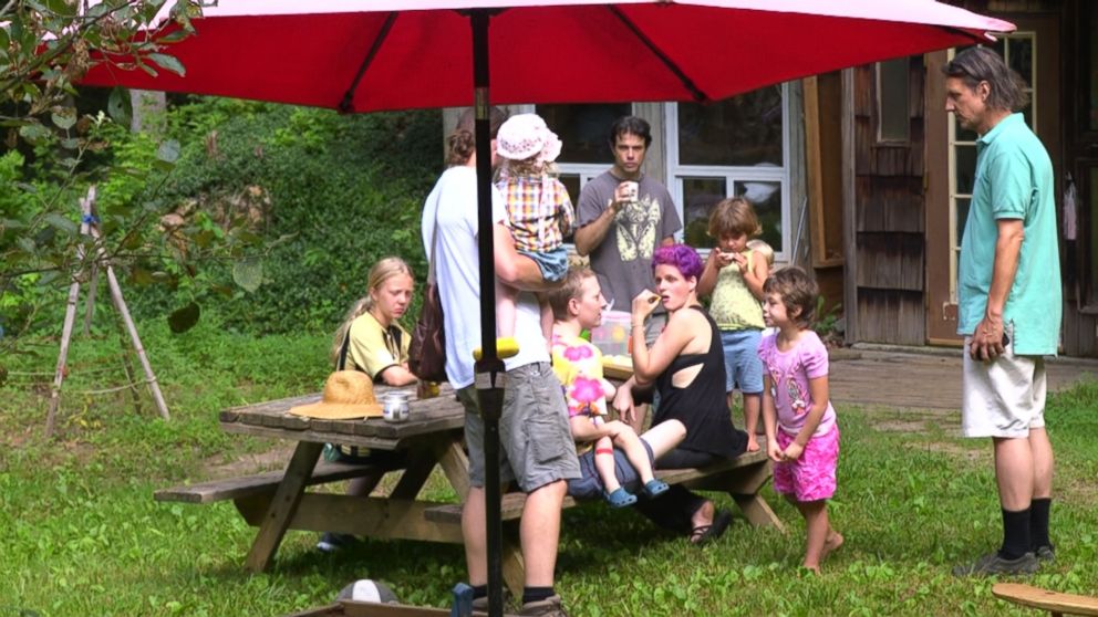 The community is called Twin Oaks, a commune where 92 adults and 13 children live on 450 acres.