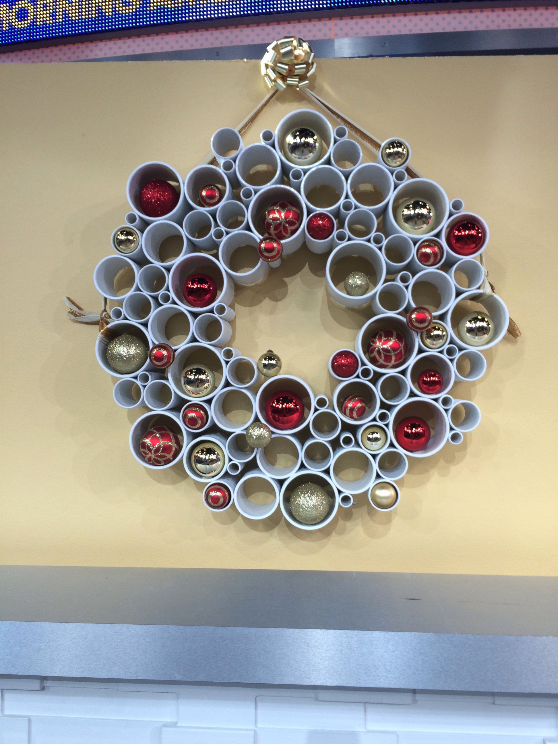 PHOTO: Deck the halls this season with DIY crafts like these pipe wreaths.