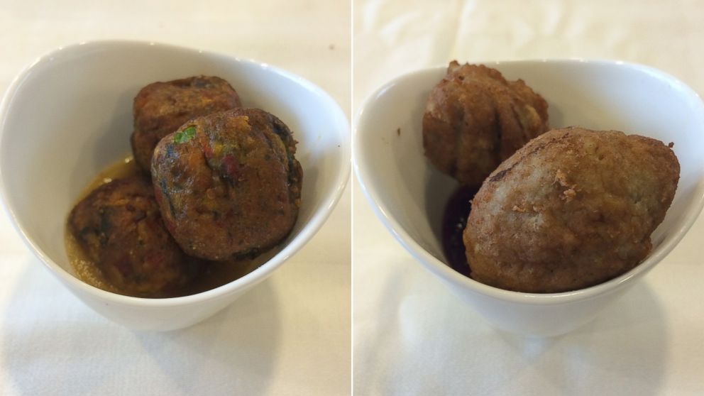 PHOTO: The news vegetable balls, left, from IKEA are vegan and gluten free, and the chicken meatballs, right, are antibiotic free.