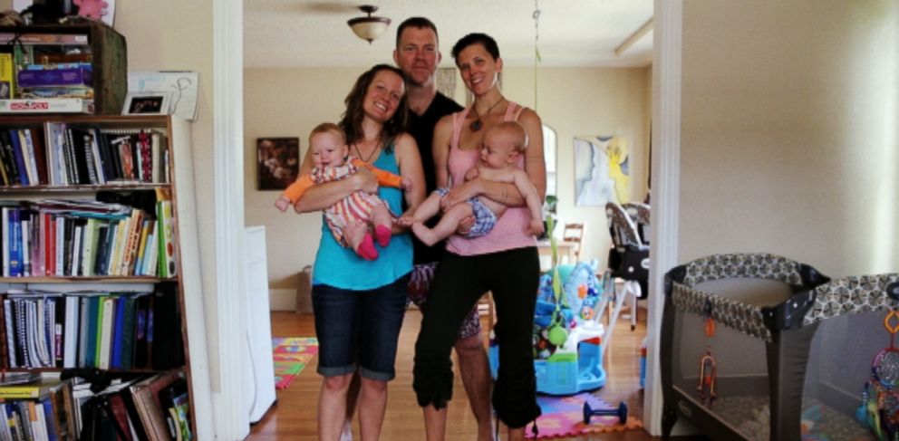 Two Moms, One Dad, Two Babies Make One Big Happy Polyamorous Family