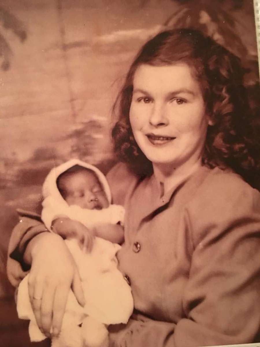 PHOTO: Sylvia Cathleen Faison, known to her birth family as Dorothy Mae Goode, seen with her birth mother, Leona Holmes Duff Goode Lambert.