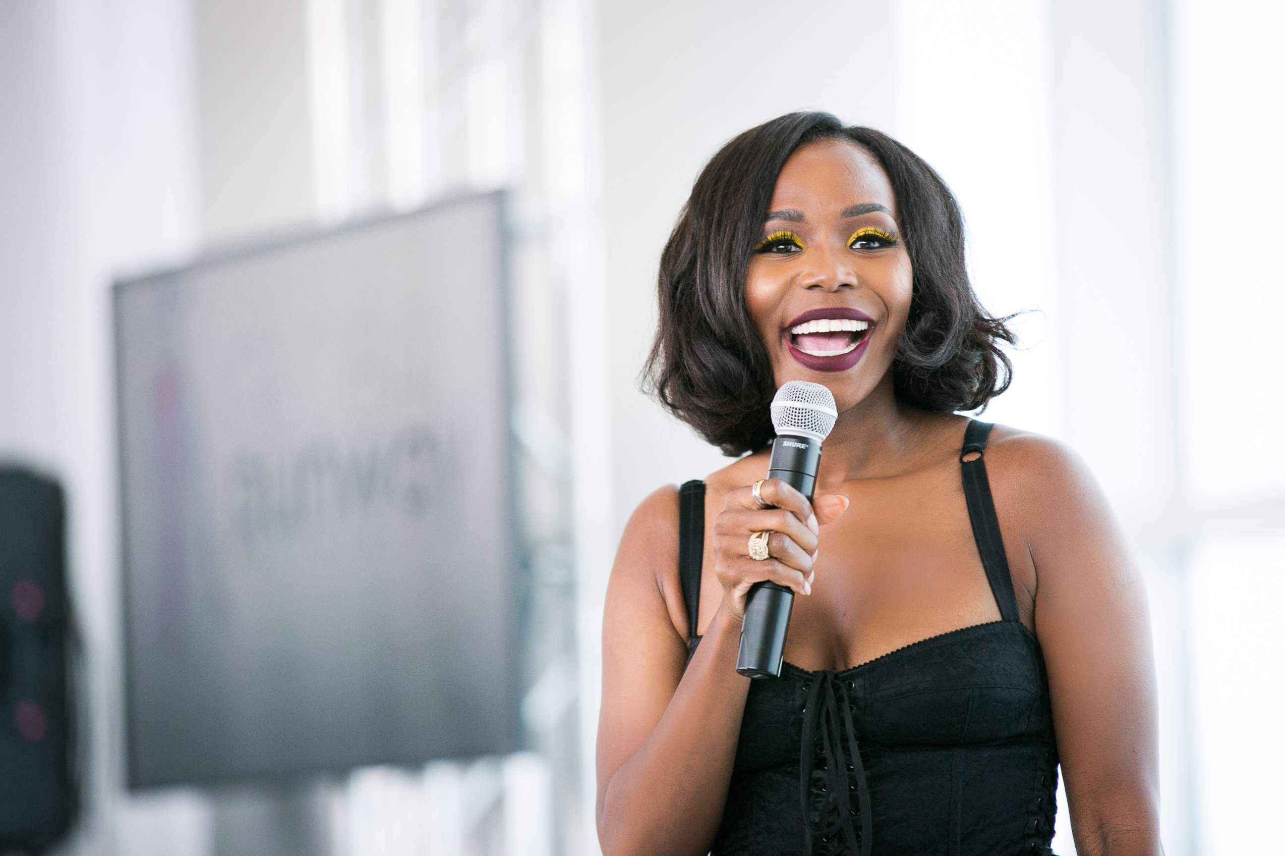 PHOTO: Instyle fashion and beauty editor Kahlana Barfield Brown hosts "Global Runway" fashion show, presented by Hartsfield-Jackson Atlanta International Airport on May 16, 2018.
