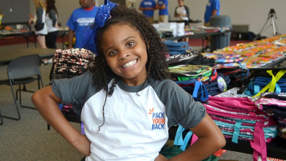 PHOTO: Amariyanna 'Mari' Copeny known as Little Miss Flint raised 1,000 backpacks and $10,000 with the help of non-profit Pack Your Bag for students in Flint, Mich.