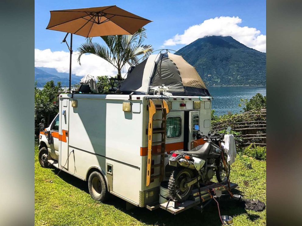PHOTO: Ian Dow, 33, of Newport Beach, Calif., bought an ambulance for $2,800 and has been traveling the world in it.