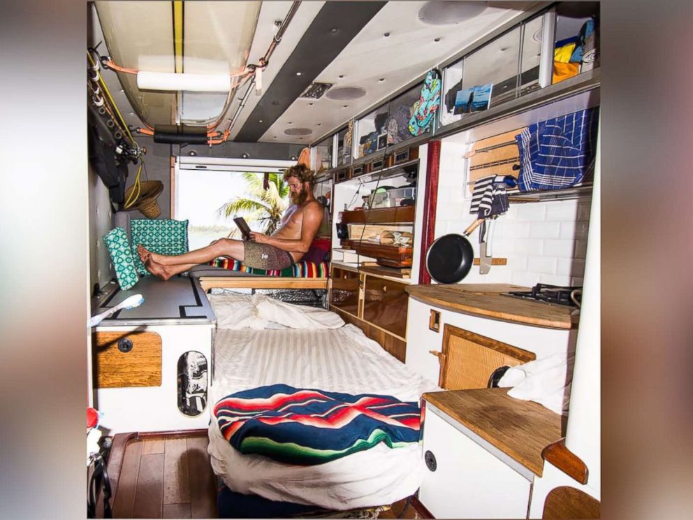 PHOTO: Ian Dow, 33, of Newport Beach, Calif., bought an ambulance for $2,800 and has been traveling the world in it.