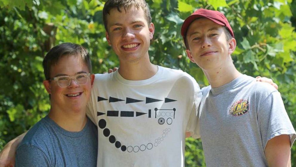 Stephanie Hall Meredith's son, Andy, is pictured with two friends.