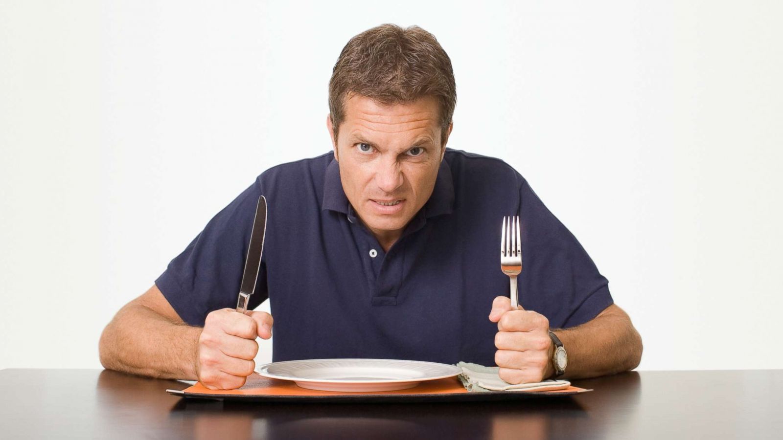 PHOTO: Stock photo of man eating.