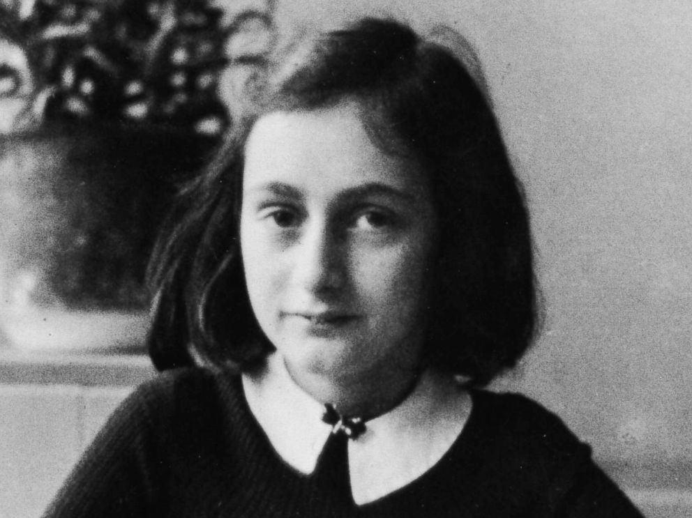 PHOTO: Anne Frank is pictured doing her homework, circa 1941. She died in the Bergen-Belsen concentration camp in 1945.