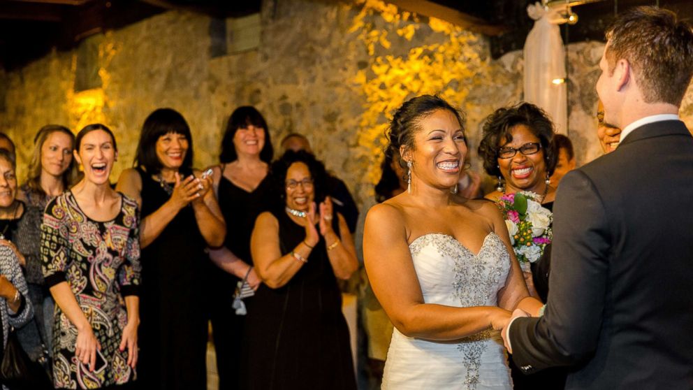 PHOTO: Jarnell and Kevin Swecker wed in a surprise ceremony on April Fools' Day 2017.