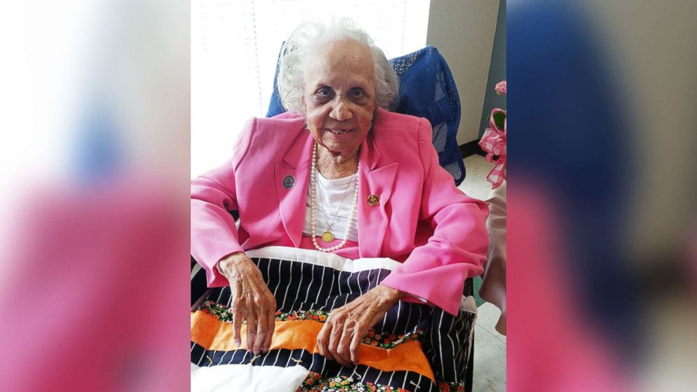 PHOTO: Birthday girl Avicia Thorpe celebrated her 110th birthday on April 16, 2018 in Danville, Va.