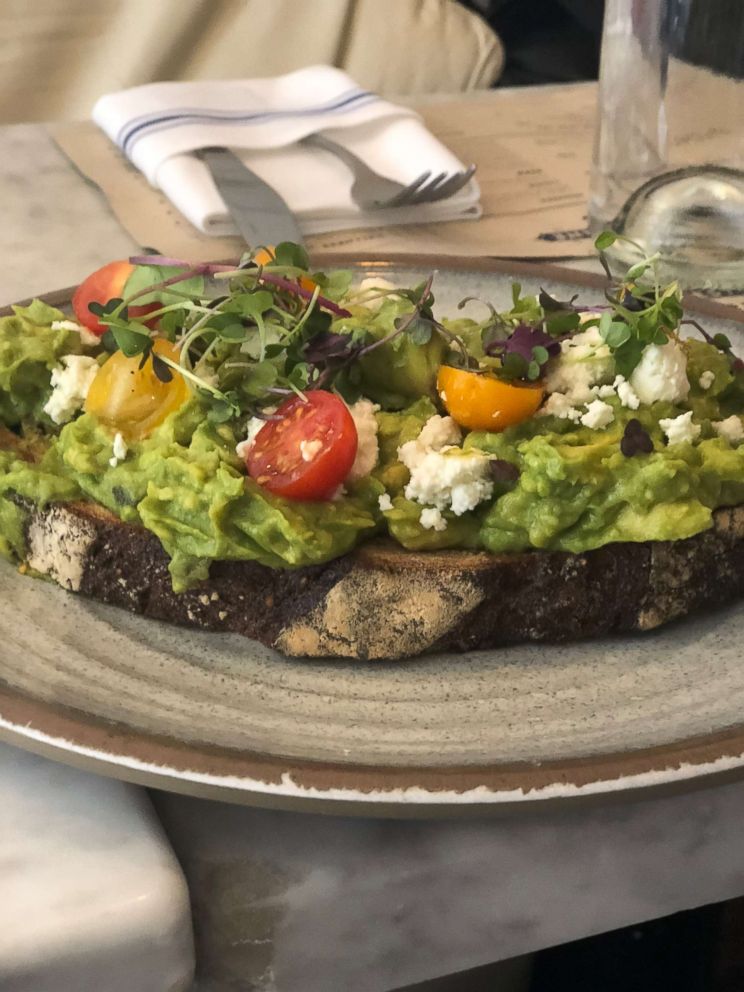 PHOTO: The avocado toast at Bluestone Lane Cafe is Instagram famous.