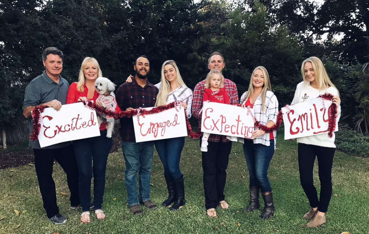 PHOTO: The Seawright family from Whittier, California, celebrated their single daughter in their hilarious Christmas card this year.