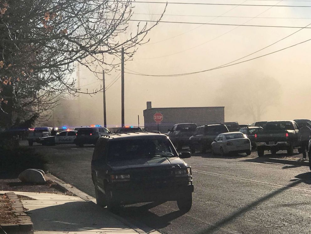 PHOTO: Two students are dead from a shooting at Aztec High School in Aztec, New Mexico, Dec. 7, 2017.