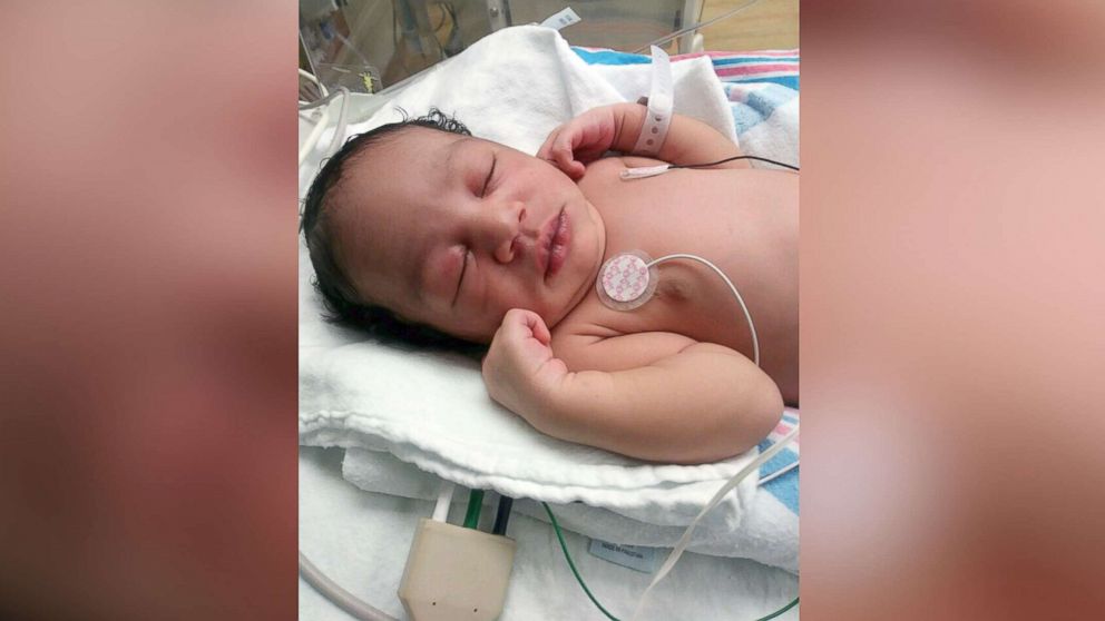 PHOTO: Tatyanna Watkins of Miami, Florida, gave birth to Destiny Janine Knight at home during Hurricane Irma. 