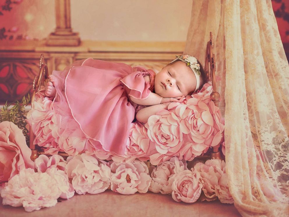 PHOTO: A photographer turned newborn babies into Disney princesses for a magical photo shoot.