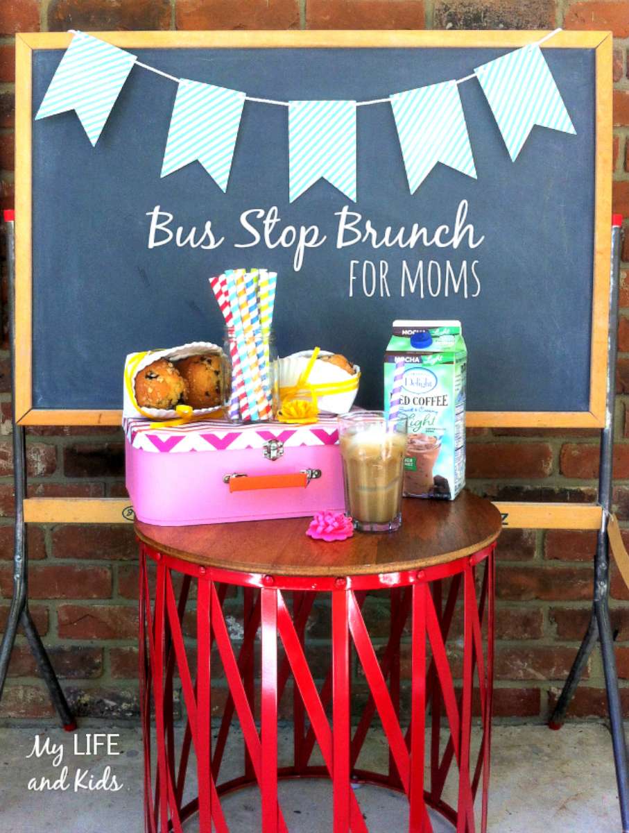 PHOTO: A bus stop back-to-school brunch is a perfect way to celebrate the first day of school.