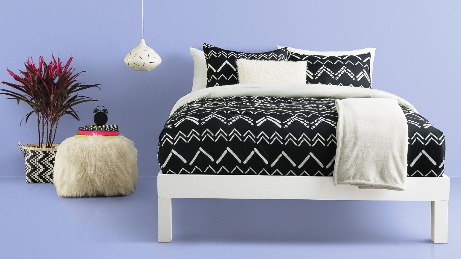 PHOTO: The Black Chevron Stripe Comforter Set by Room Essentials is available on Target.com.