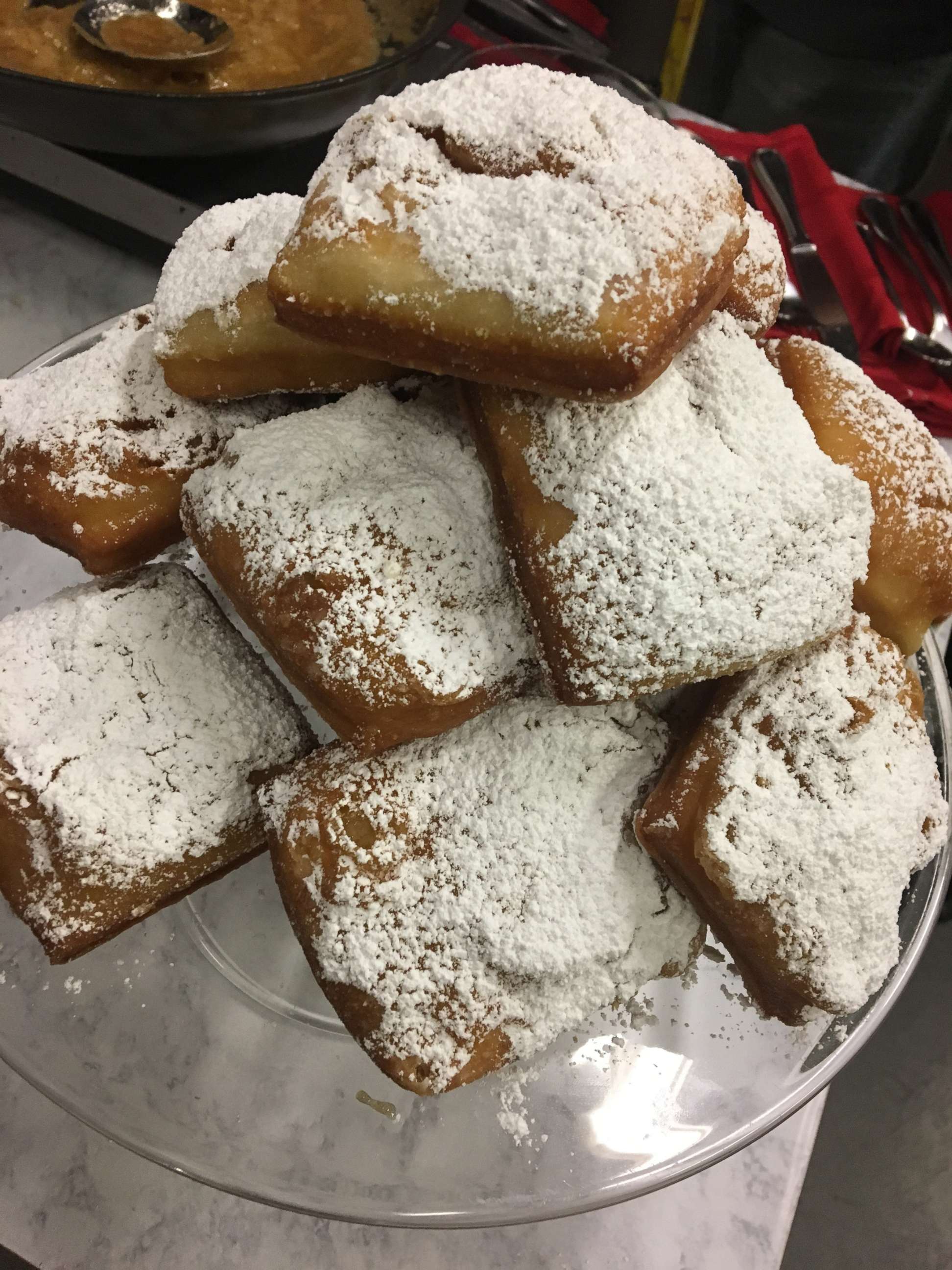 PHOTO: Blue Smoke executive chef Jean-Paul Bourgeois shares his recipe for beignets.